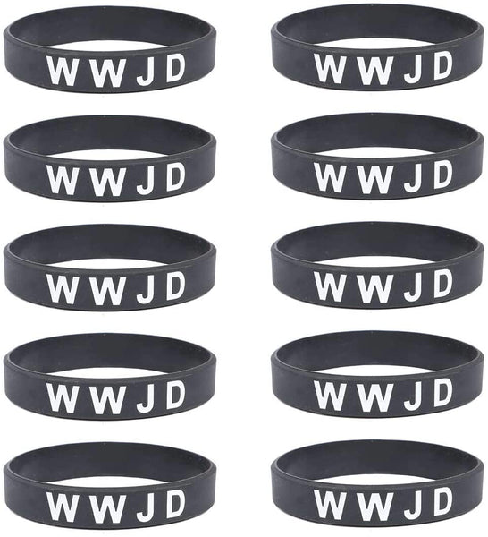 Christian Bracelet, What Would Jesus Do Wristband - Adult 8